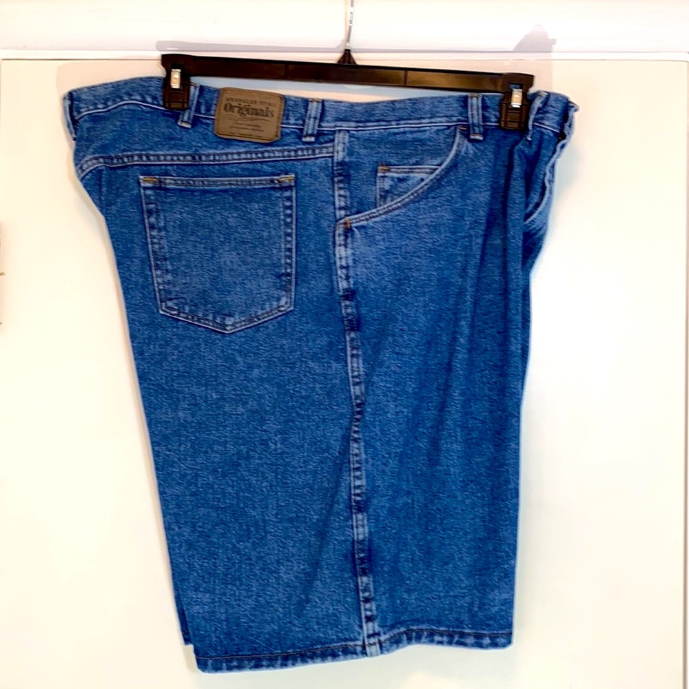Wrangler Vintage Big Man Hero Original Cotton Denim Blue Jean Shorts 46 waist - Picture 6 of 8